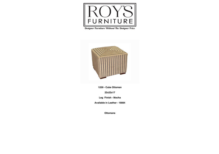 1259 Cube Ottoman