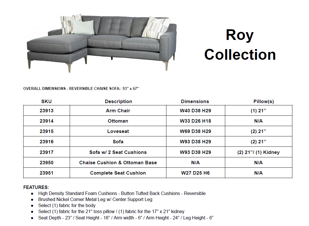 Roy Sectional