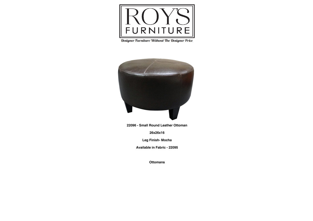 22096 Leather Ottoman