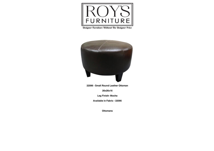 22096 Leather Ottoman