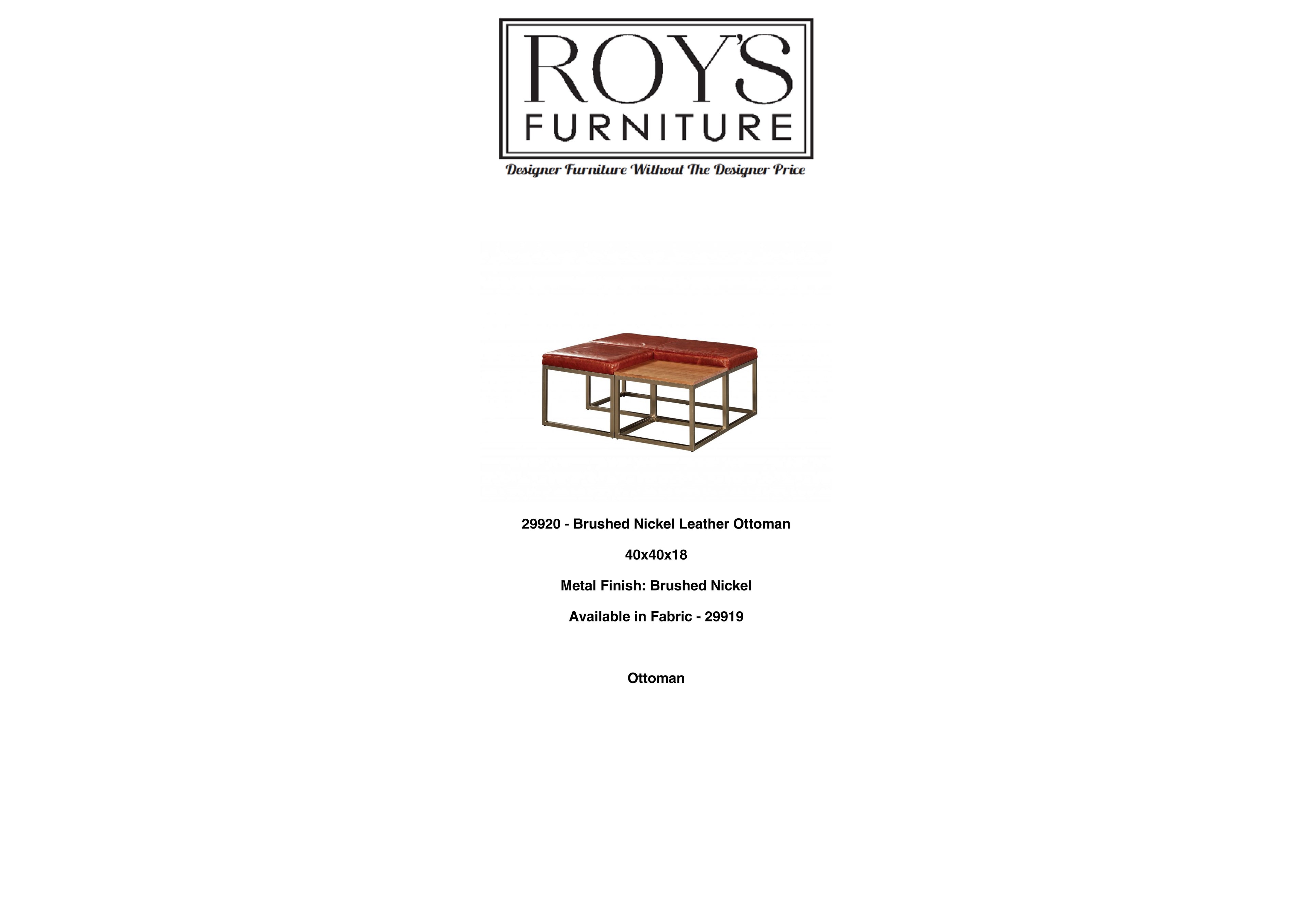 29920 Leather Ottoman