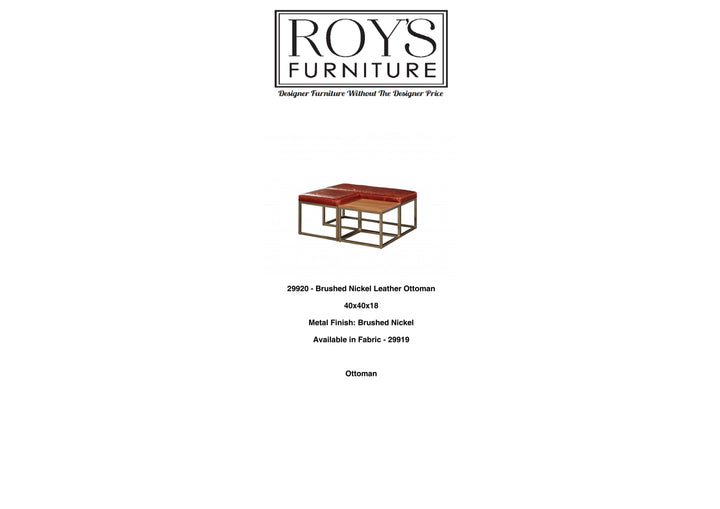 29920 Leather Ottoman