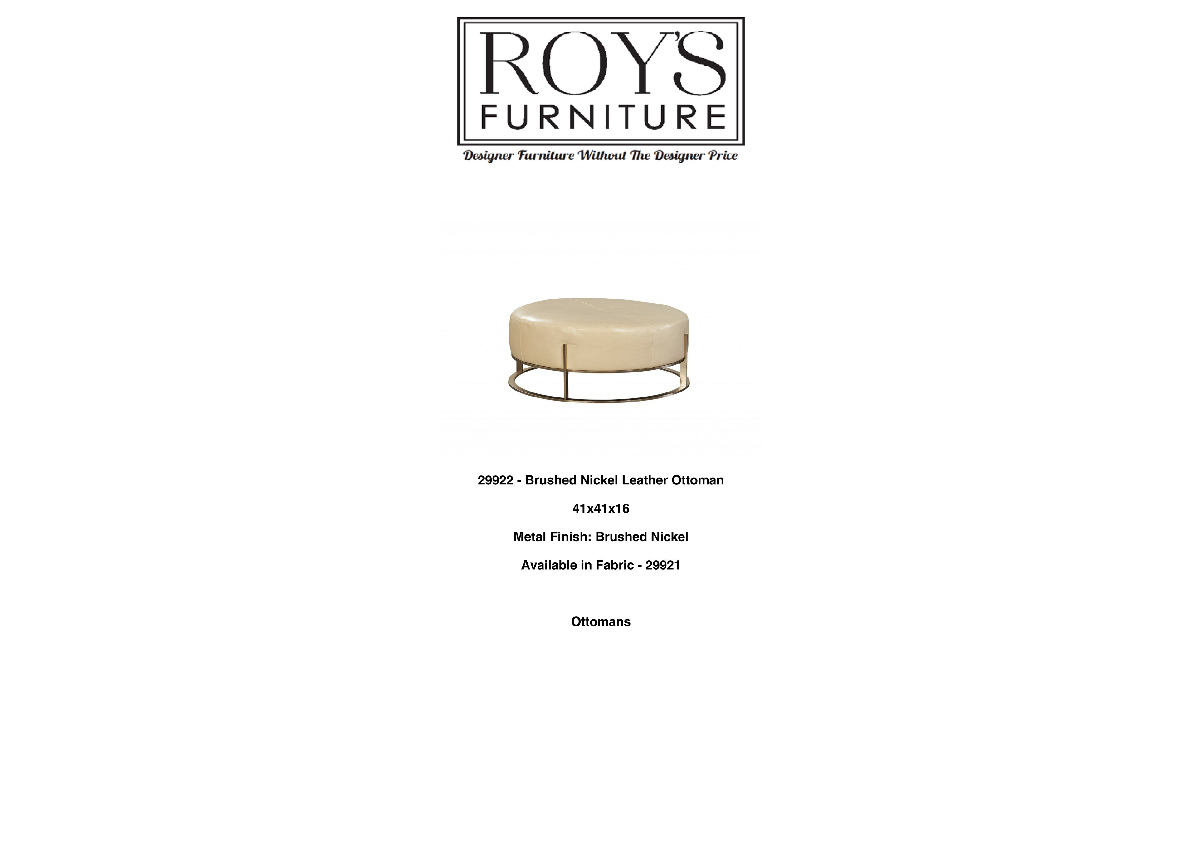 29922 Leather Ottoman