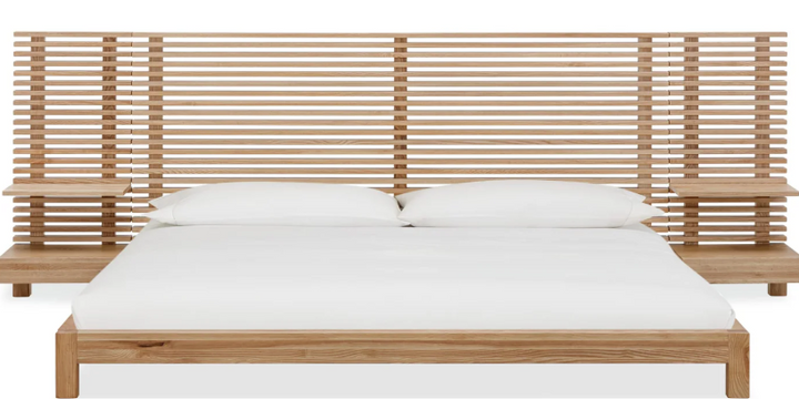 Reed Queen Bed W/ Nightstands