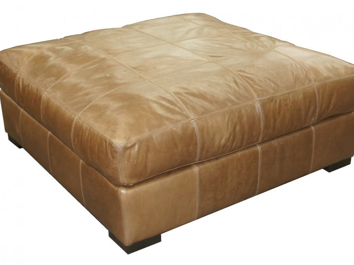 8926 Leather Cocktail Ottoman