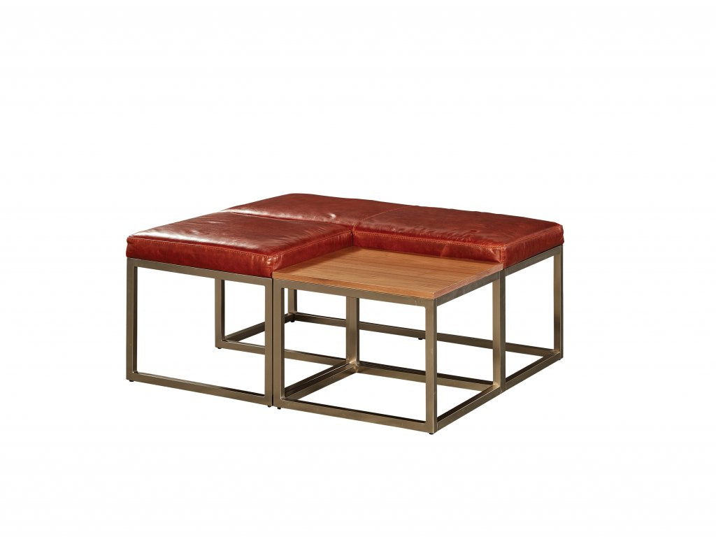 29920 Leather Ottoman