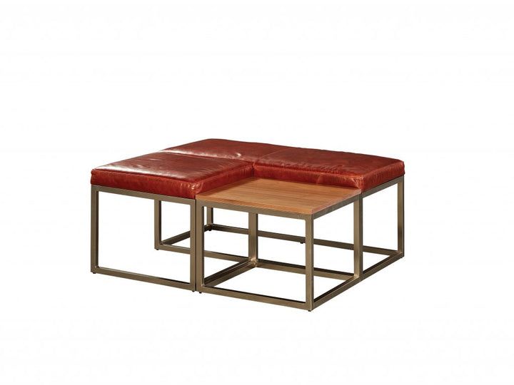 29920 Leather Ottoman