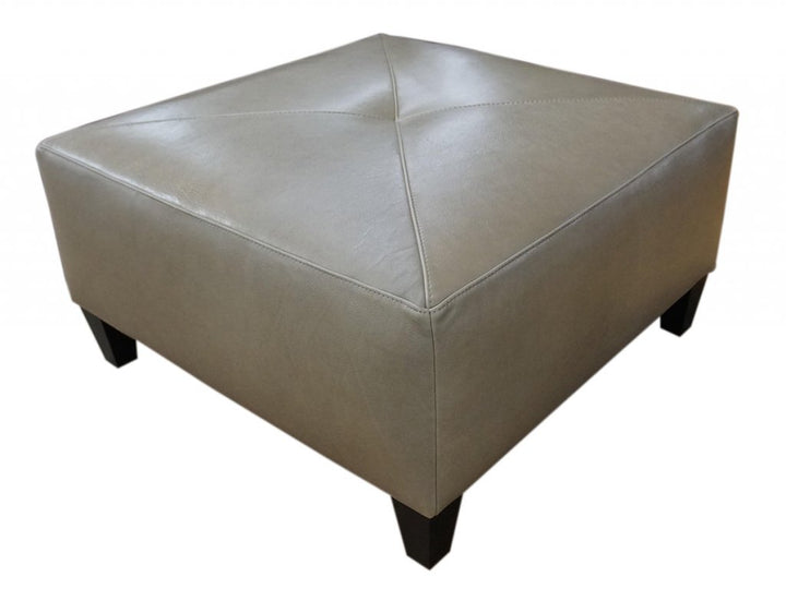 22081 Leather Ottoman