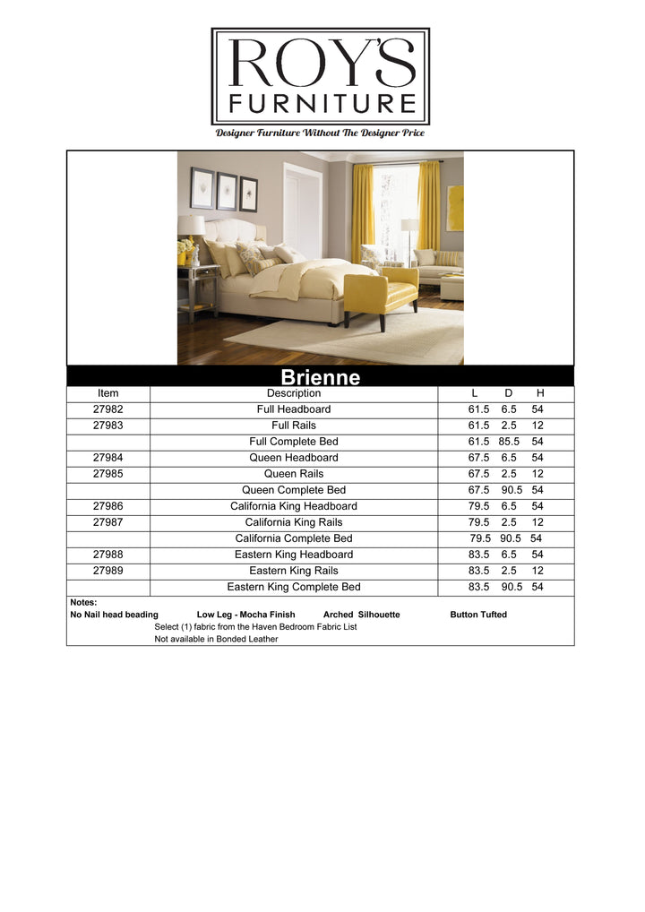 Brienne Upholstered Queen Bed
