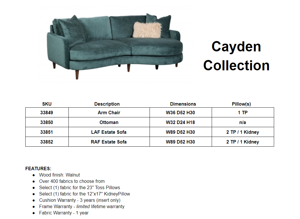 Cayden Estate Sofa