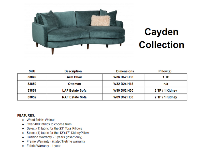 Cayden Estate Sofa