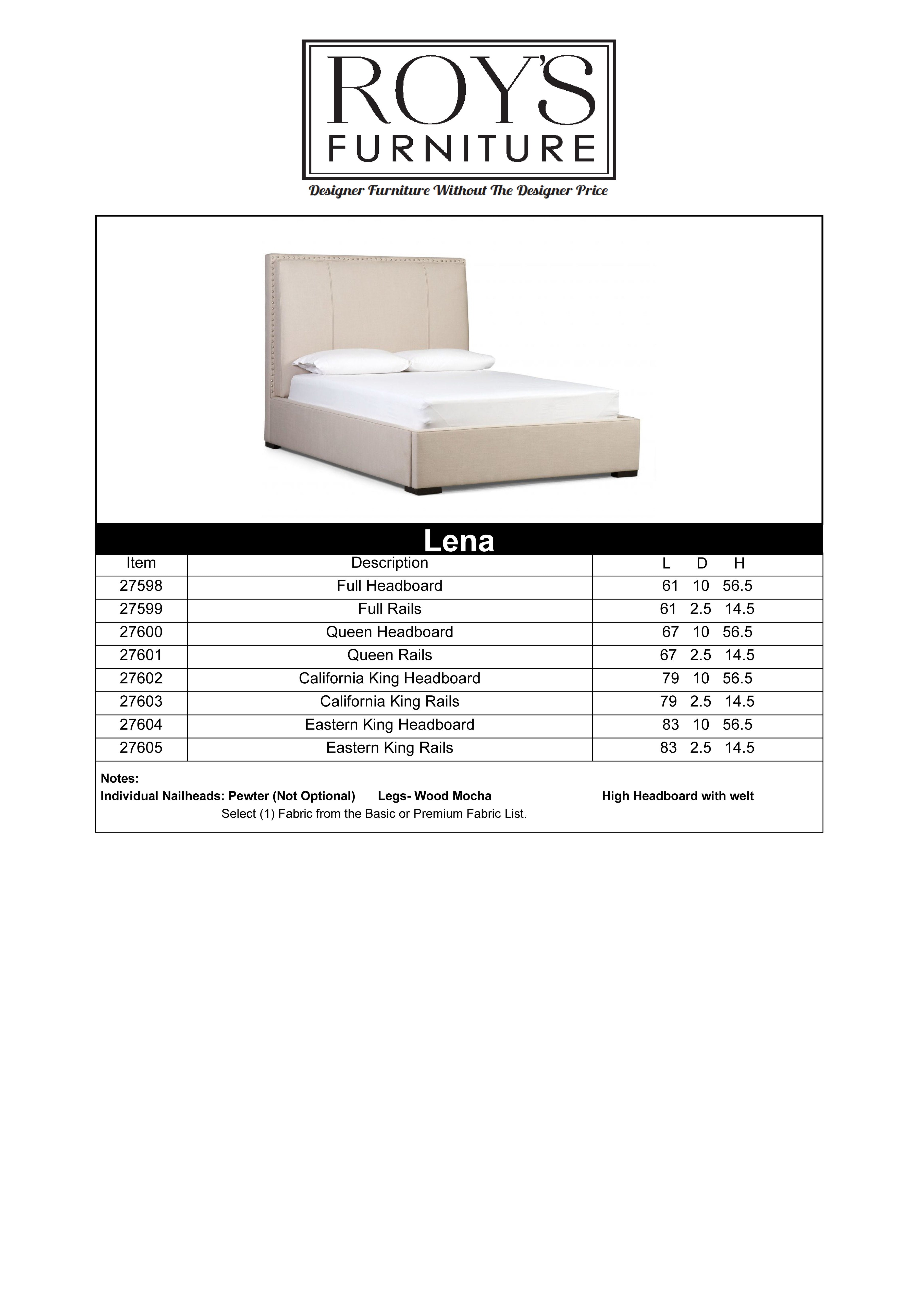 Lena Upholstered Queen Bed
