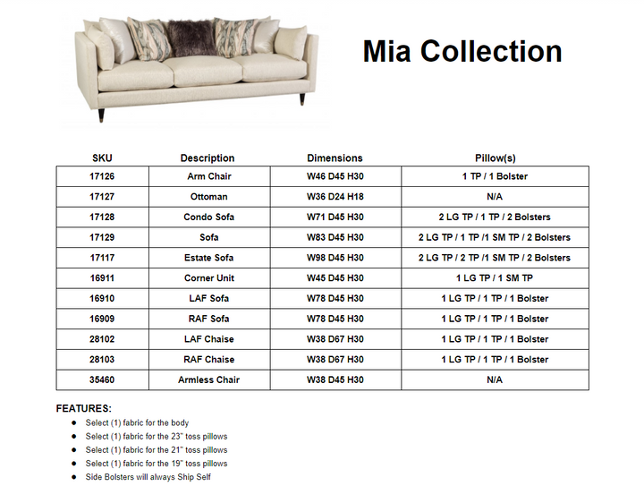 Mia Sectional 