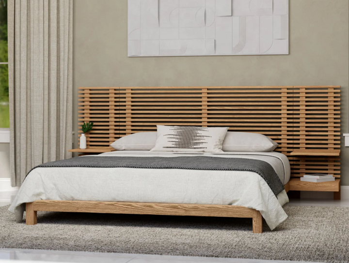 Reed Queen Bed W/ Nightstands