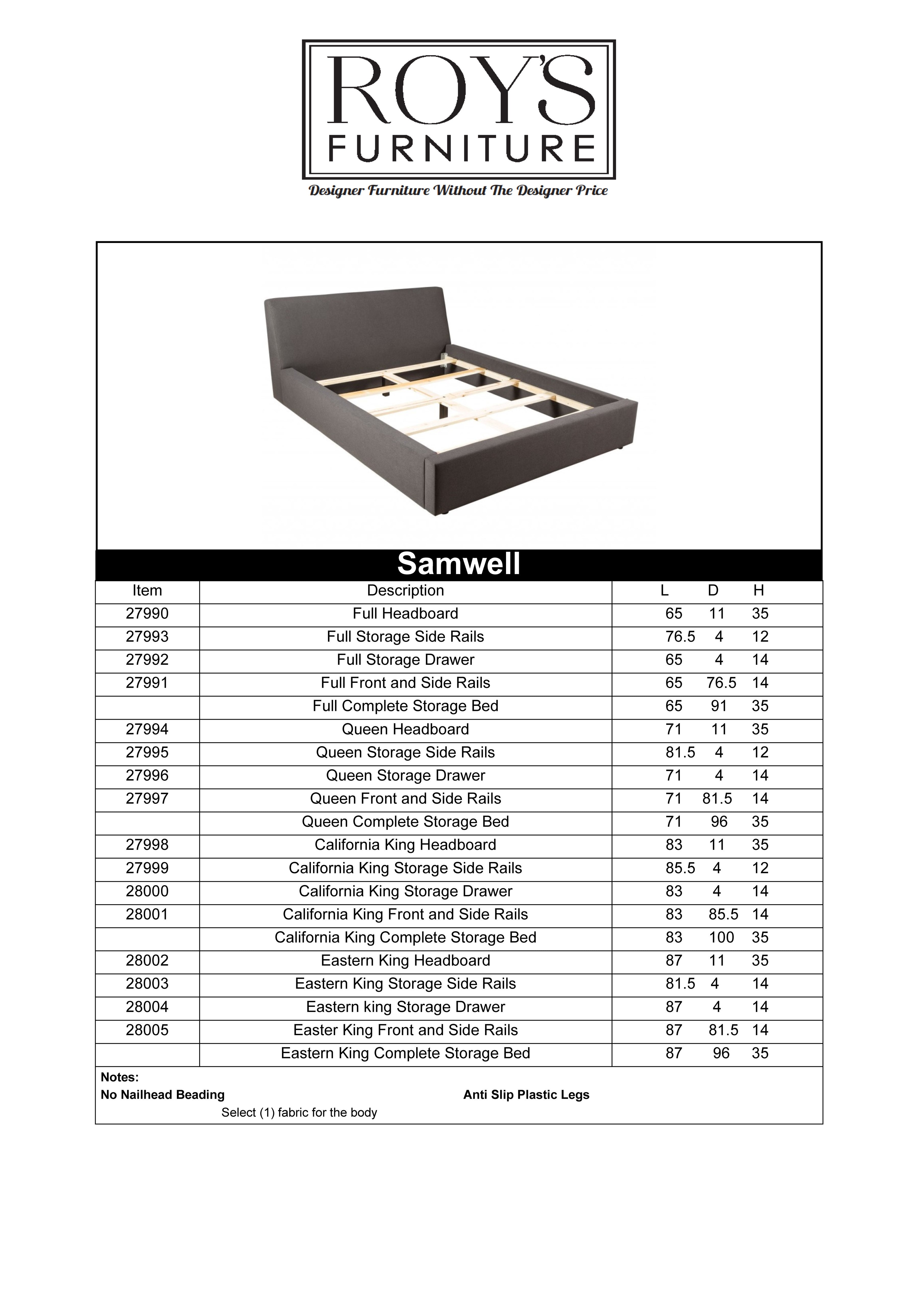 Samwell Upholstered Queen Bed