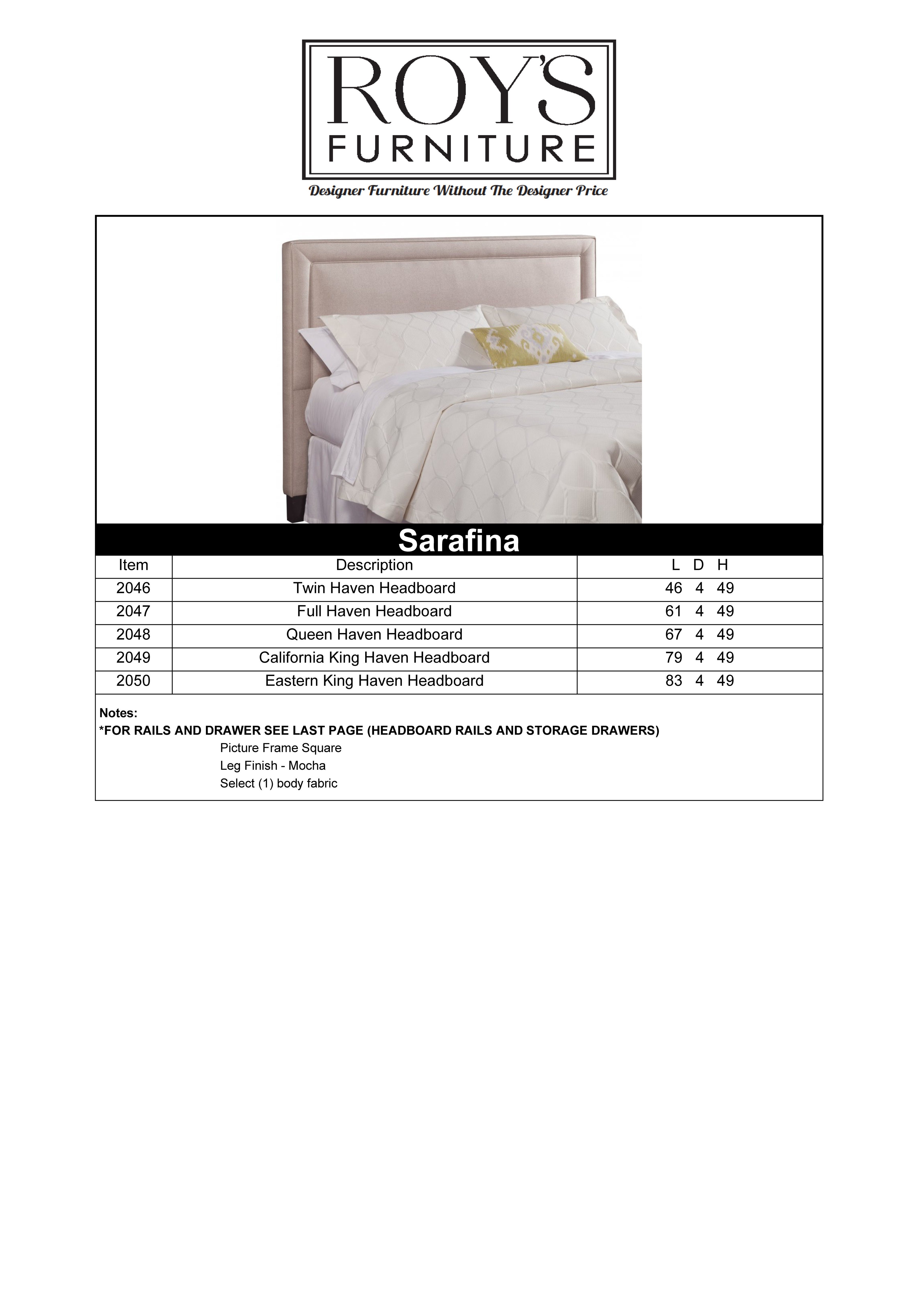 Sarafina Upholstered Queen Headboard