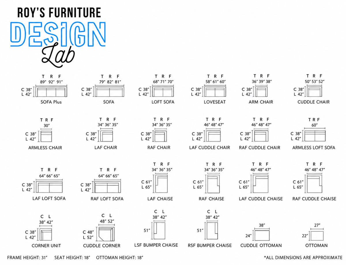 Design Lab Bumper Chaise Sectional