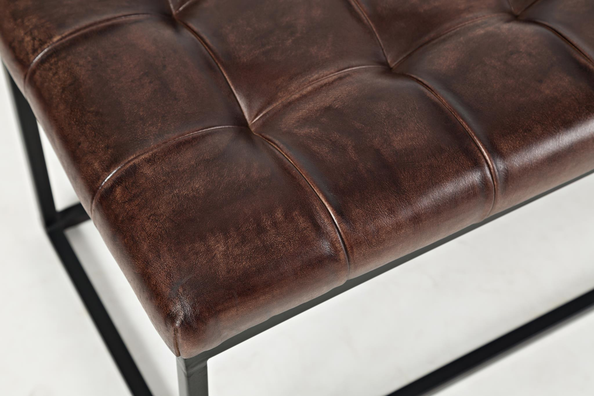 16817 Leather Ottoman