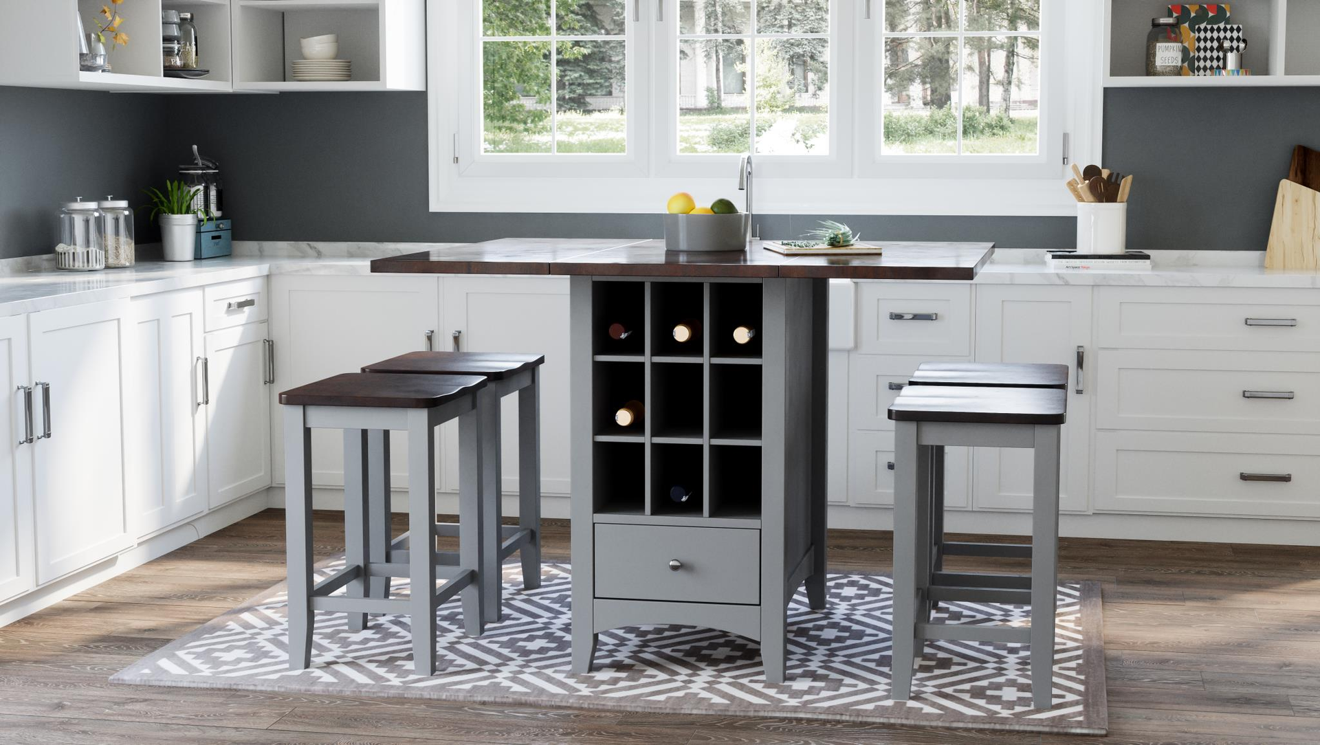 26999 Dropleaf Counter Dining Table