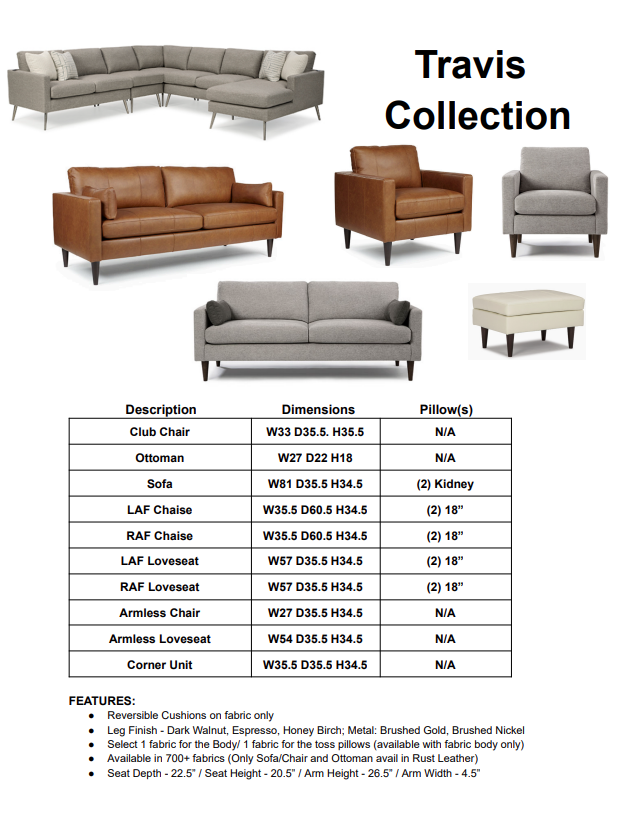 Travis Leather Sofa