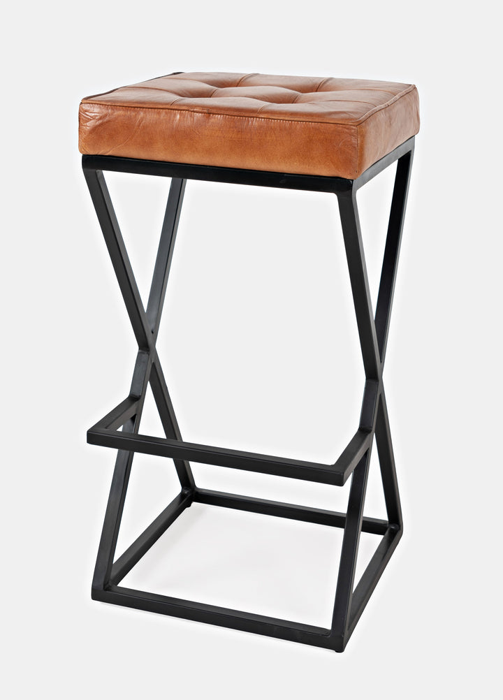 30323 Leather Stool