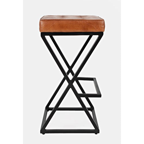 30323 Leather Stool