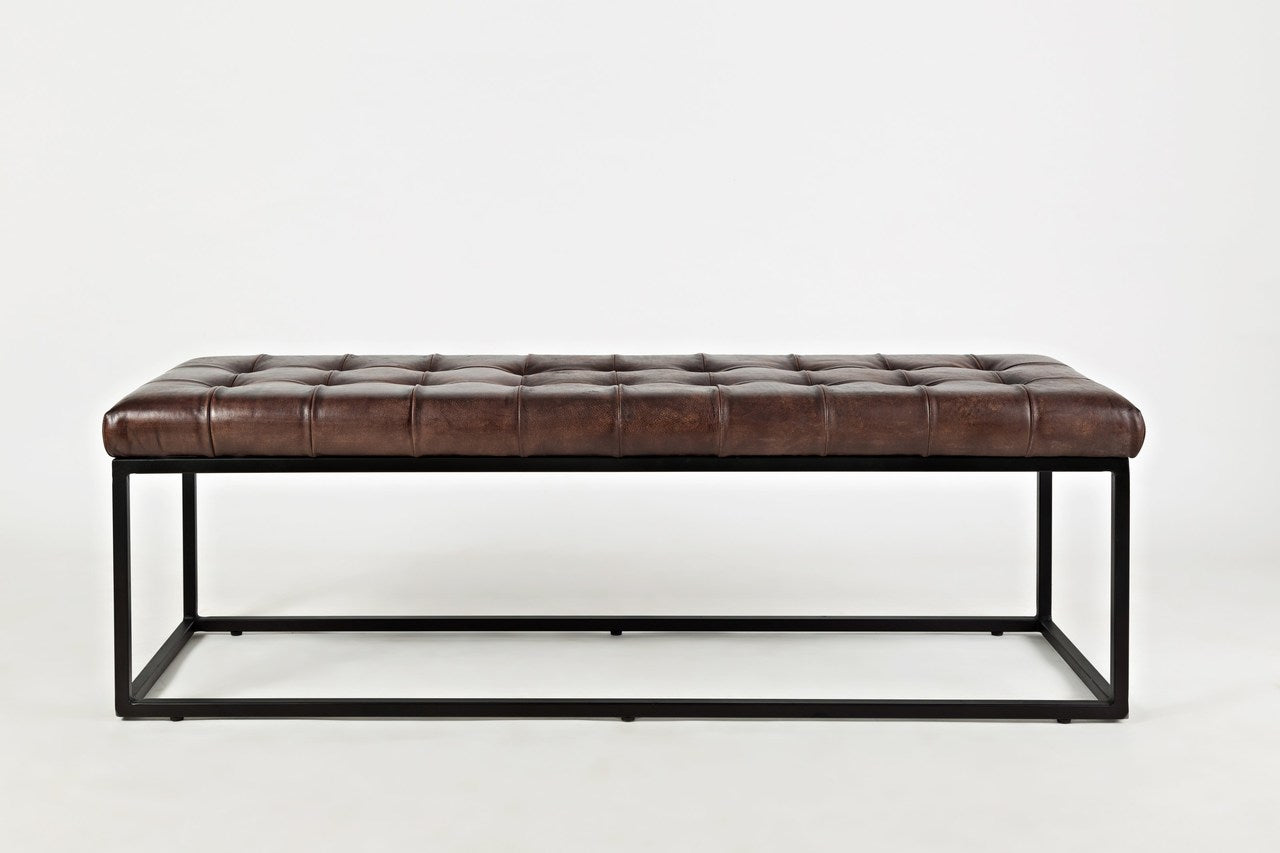 16817 Leather Ottoman