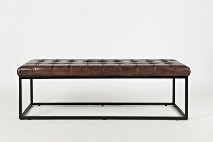 16817 Leather Ottoman